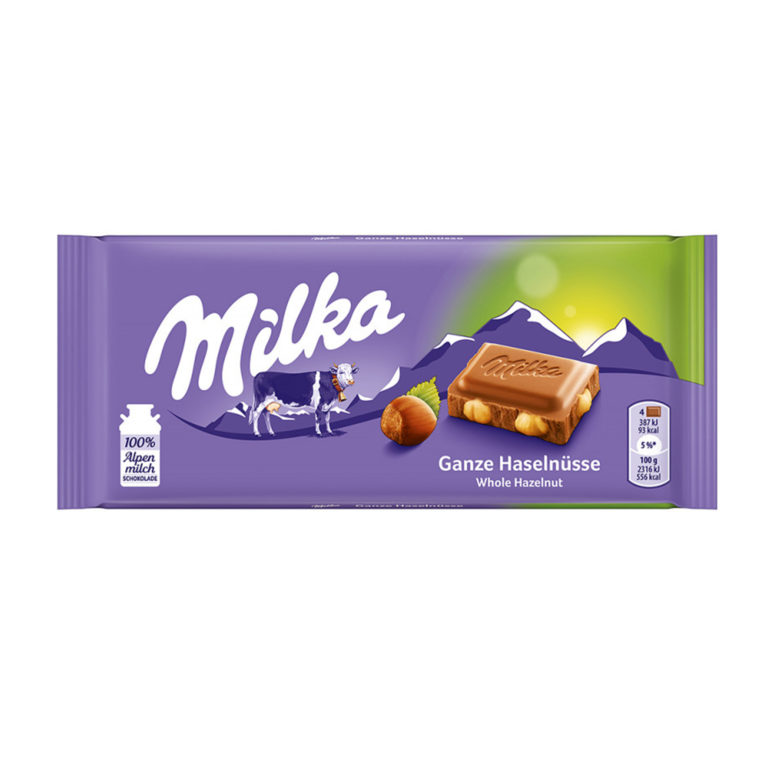 Milka whole hazelnuts 100 gr