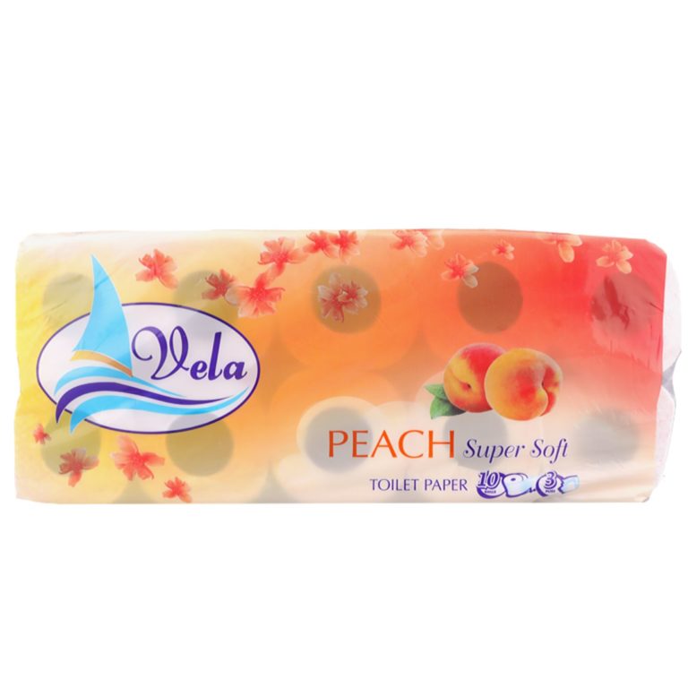 Vela leter tualeti peach