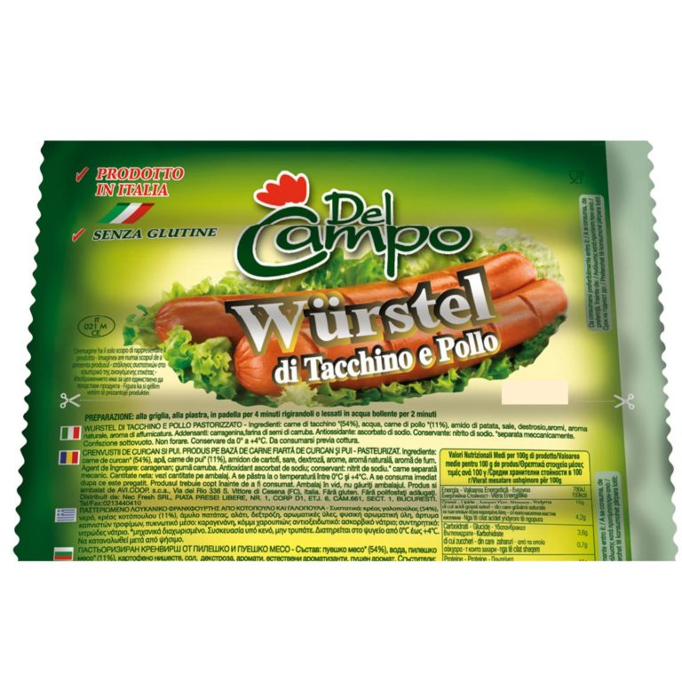 Wurstel Del Campo pule 250 gr