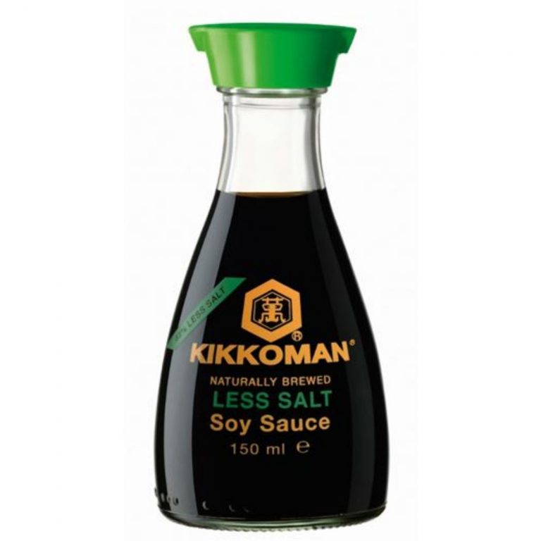 Kikkoman soy sauce less salt 150 ml